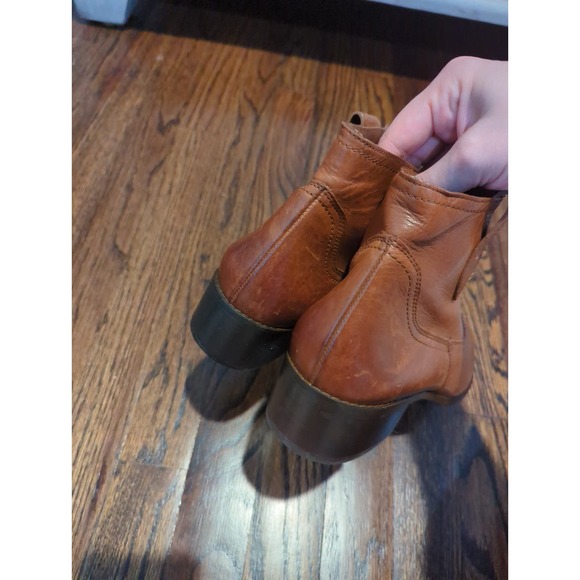 Paul Green Brown Pointed Toe Niche Booties Boots - Picture 7 of 7